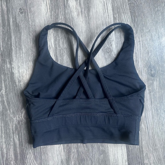 Lululemon Sports Bra SZ 2 Lululemon Energy Medium Support Black Bra - Picture 7 of 12